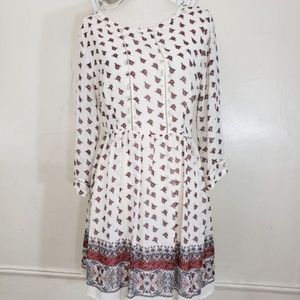 Forever 21 sz L Boho Peasant Dress